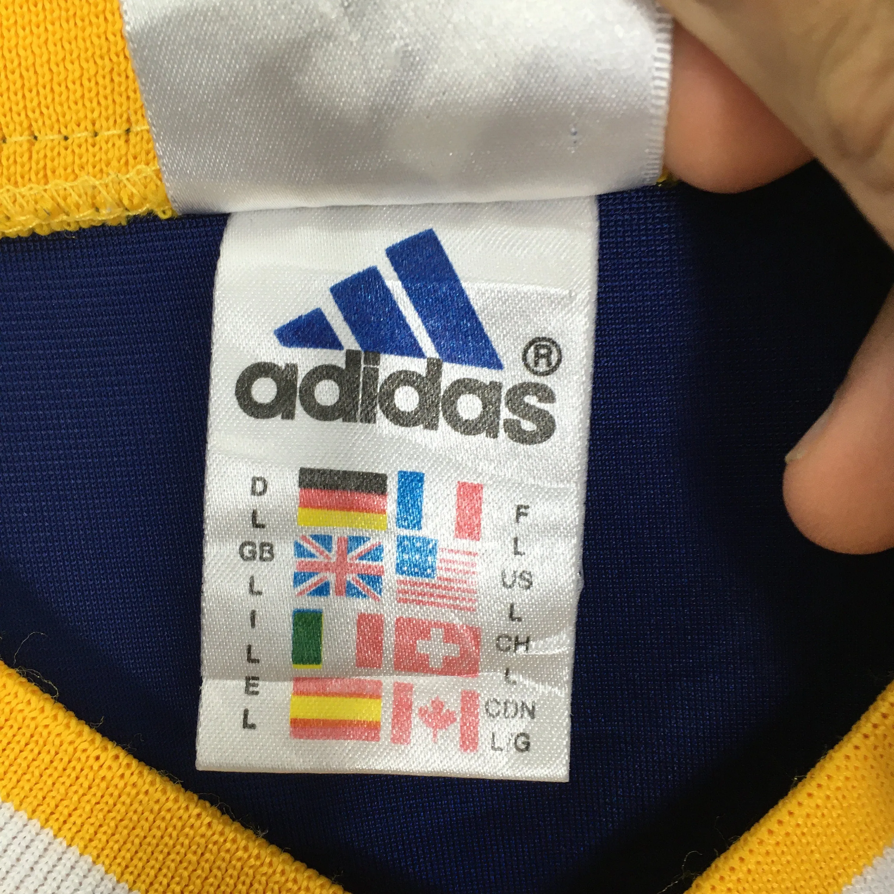 Soccer Adidas Equipment Blue Jersey Large