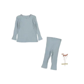 The Legging Set - Ocean Ribbed