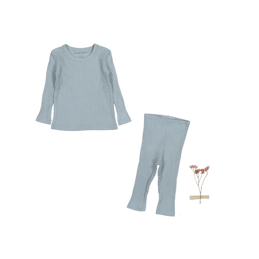 The Legging Set - Ocean Ribbed