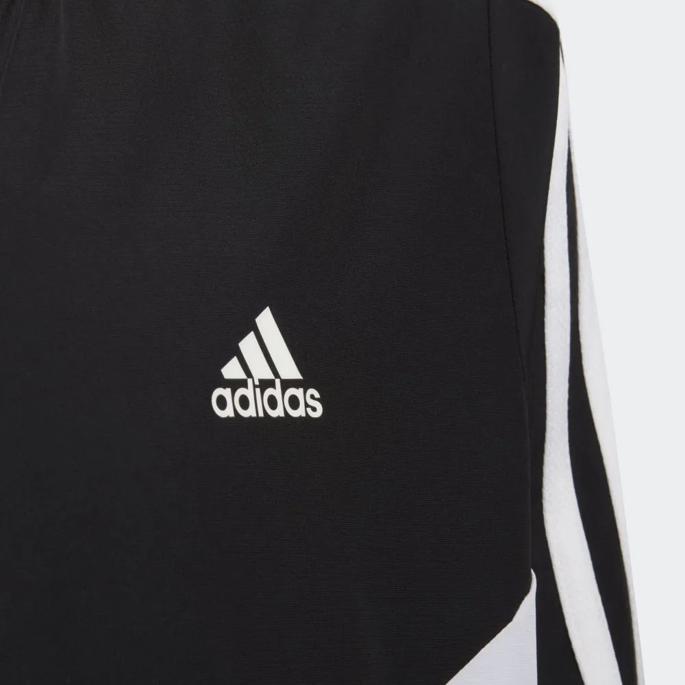 Veste Coupe-Vent Adidas Colorblock Junior - Noir/Blanc/Gris