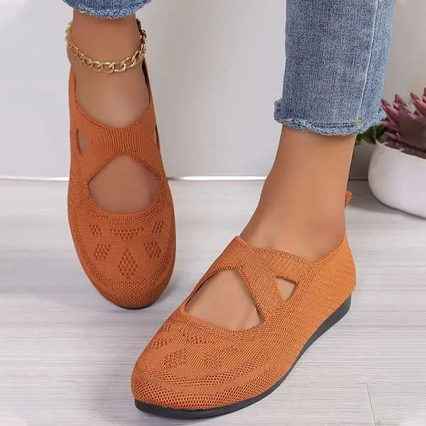 Women's Slip-On Hollow Mesh Casual Shoes 20037644C