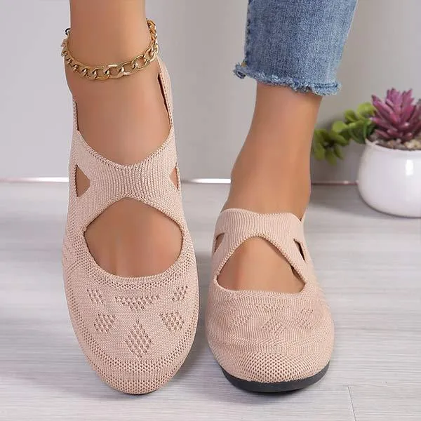 Women's Slip-On Hollow Mesh Casual Shoes 20037644C