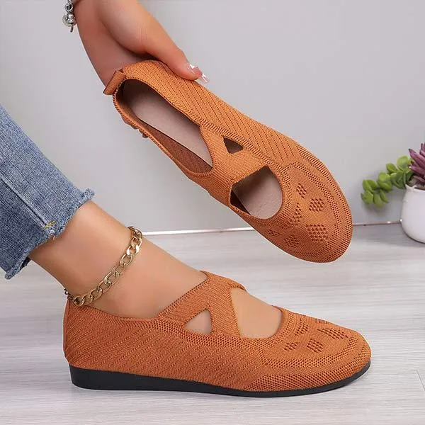 Women's Slip-On Hollow Mesh Casual Shoes 20037644C