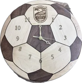 Wooden Soccerball Clock - Made to Order